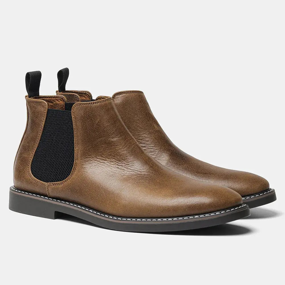 Men's Chelsea Boots British Casual Men's Leather Shoes Men's Motorcycle Boots Men Boots Pre2brand 7-45