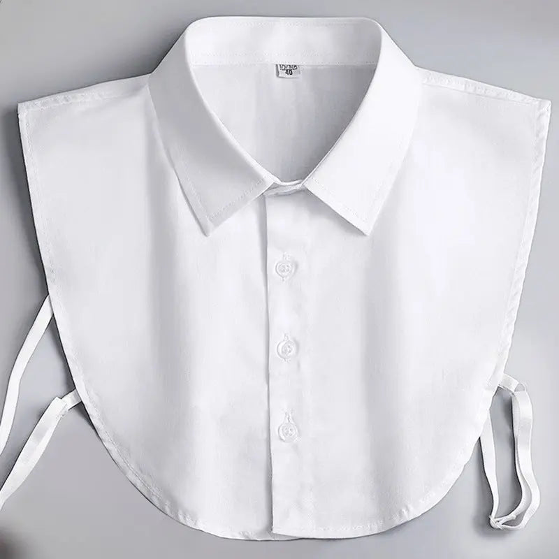 Men's Formal Shirt Matching Decorative Collar Pre2brand White