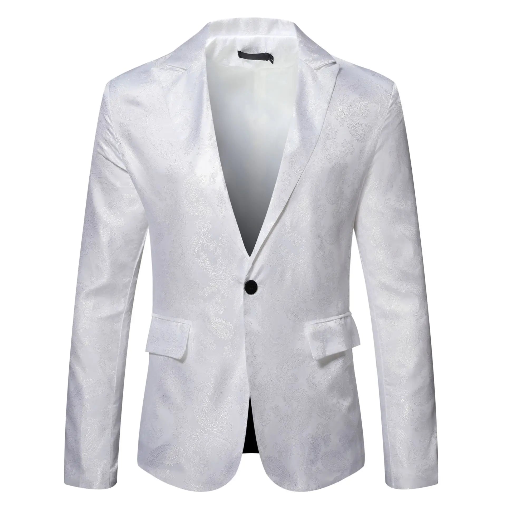Men's Performance Stage Suit Jacket Pre2brand White-XXXL