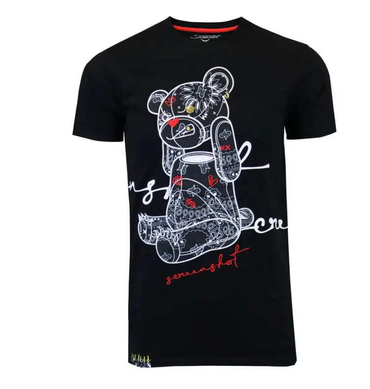 Men's Short-sleeved Tops Pre2brand Black-6XL