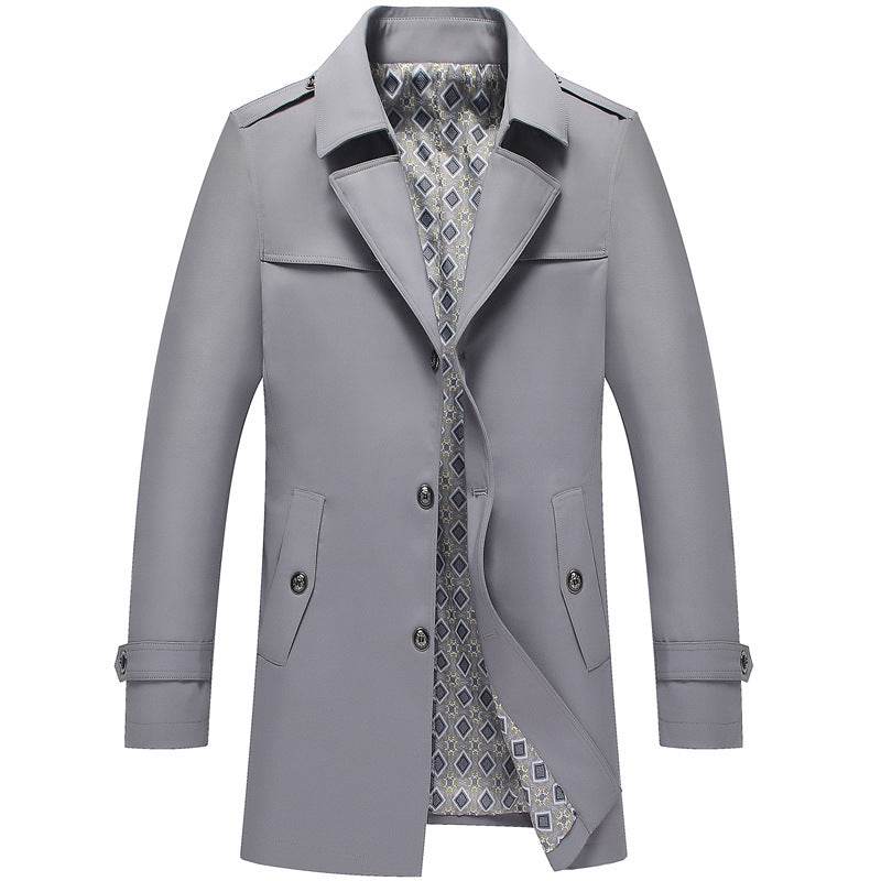 Spring And Autumn Jacket Men's Duster British Style - Pre2brand