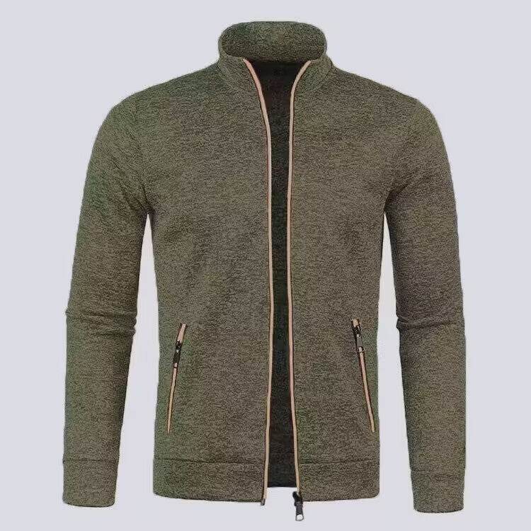 Men's Long Zipper Sweater Coat - Pre2brand