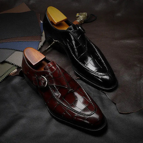 2022 New Classic Business Flat Shoes Men Designer Formal Dress Leather Shoes Men's Loafers Valentine Gifts Shoes Men Dress Shoes  Pre2brand