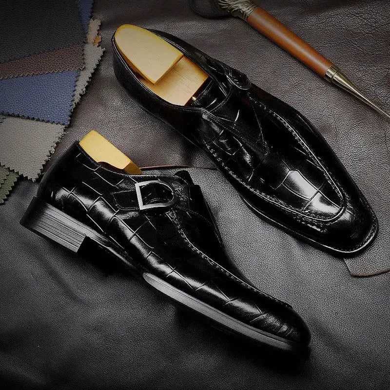 2022 New Classic Business Flat Shoes Men Designer Formal Dress Leather Shoes Men's Loafers Valentine Gifts Shoes Men Dress Shoes  Pre2brand