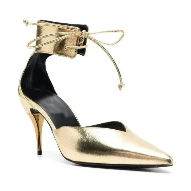 "2025 Fashionable Sexy Women's Stiletto Heels, Large Sizes, Strappy Mid-Cut Design, Elegant & Trendy Evening Shoes"  Pre2brand