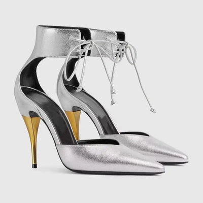 "2025 Fashionable Sexy Women's Stiletto Heels, Large Sizes, Strappy Mid-Cut Design, Elegant & Trendy Evening Shoes"  Pre2brand
