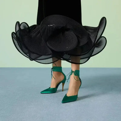 "2025 Fashionable Sexy Women's Stiletto Heels, Large Sizes, Strappy Mid-Cut Design, Elegant & Trendy Evening Shoes"  Pre2brand