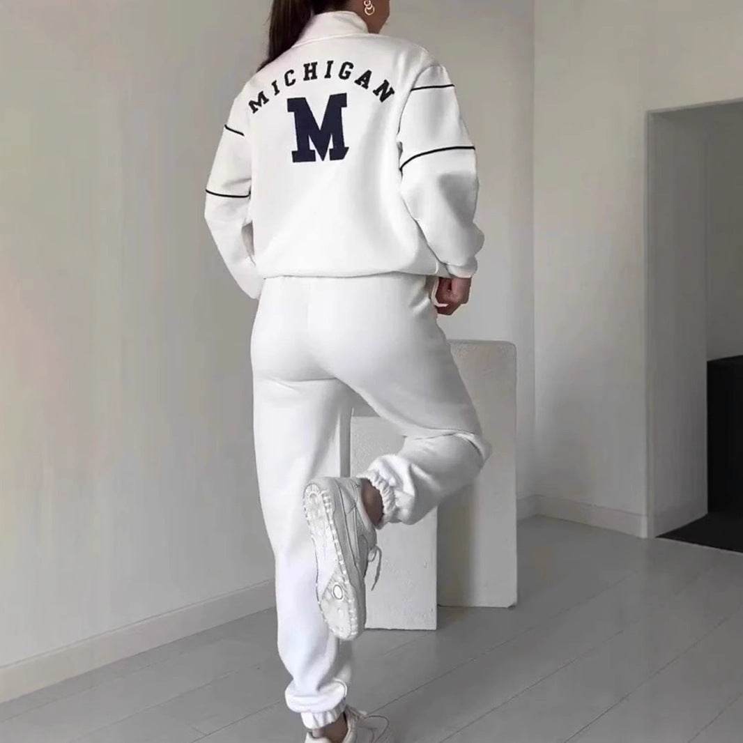 Womens 2 Piece Outfits Lounge Hoodless Pullover Sweatshirt Sweatsuit Sets Sweatshirt Baggy Fashion Sweatpants With Pockets - Pre2brand