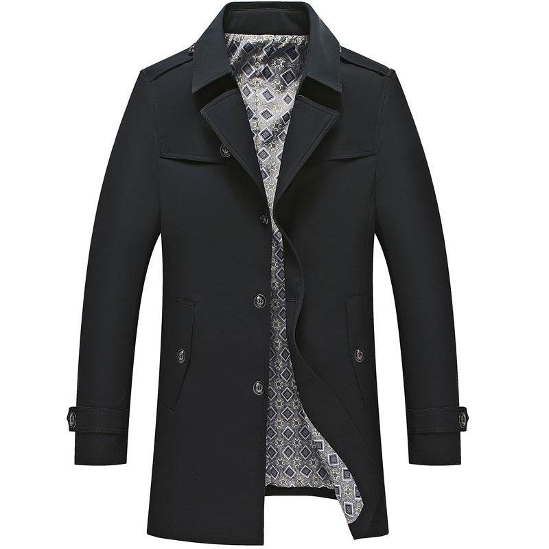 Spring And Autumn Jacket Men's Duster British Style - Pre2brand