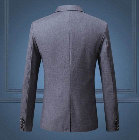 Spring And Autumn Solid Color Casual One Button Men's Small Suit - Pre2brand