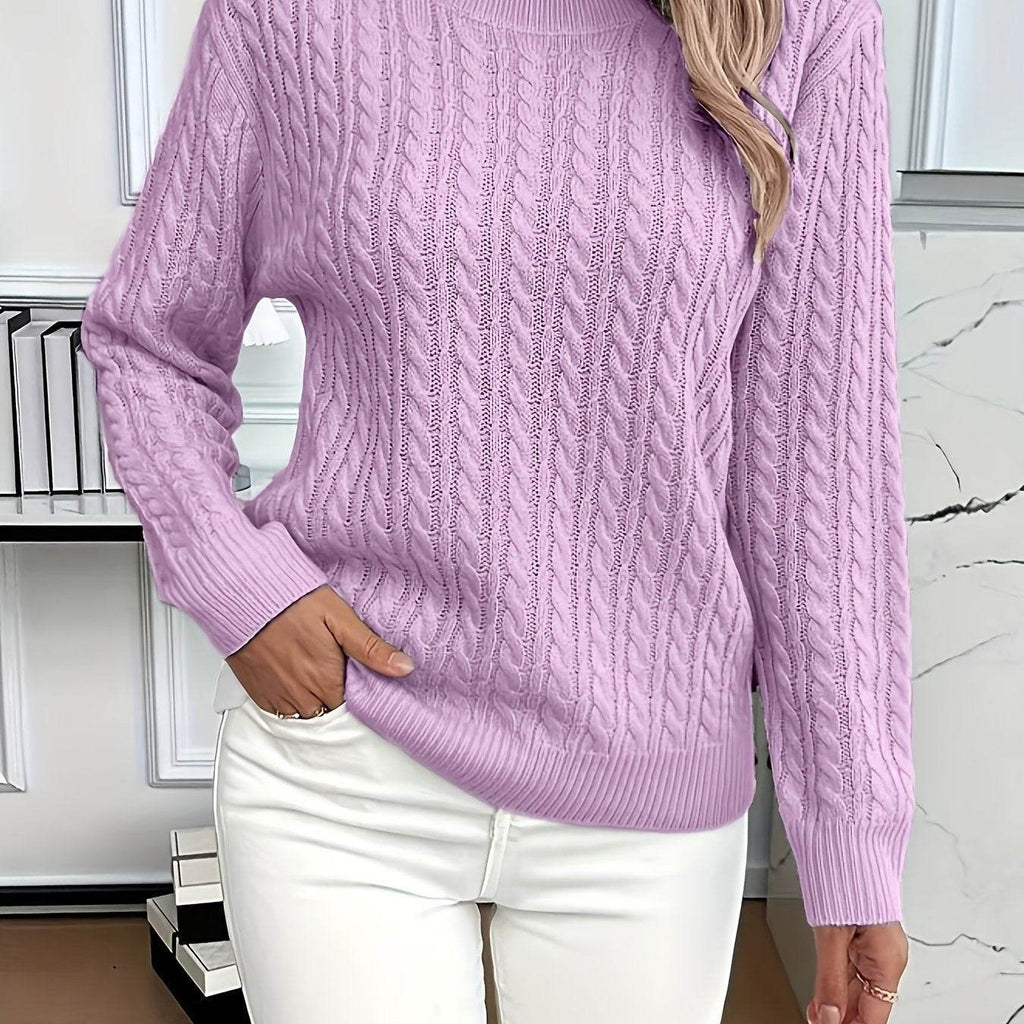 Versatile Fashion Classic Twist Round Neck Sweater - Pre2brand