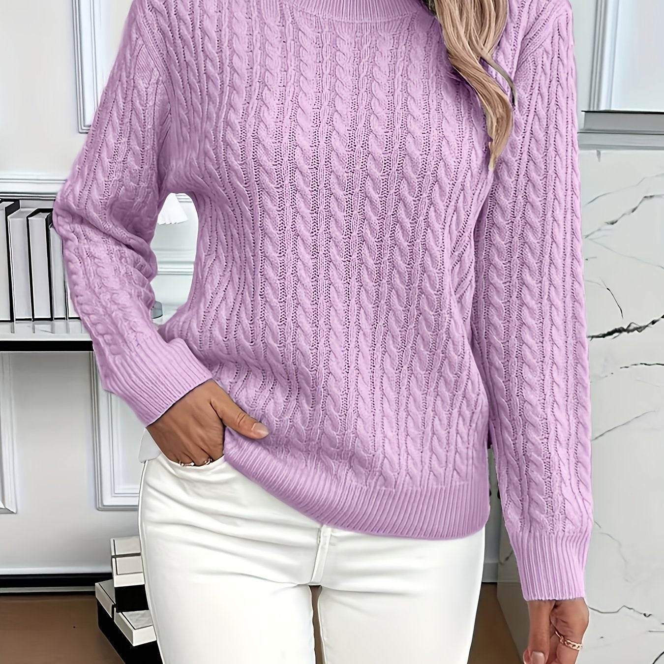 Versatile Fashion Classic Twist Round Neck Sweater - Pre2brand