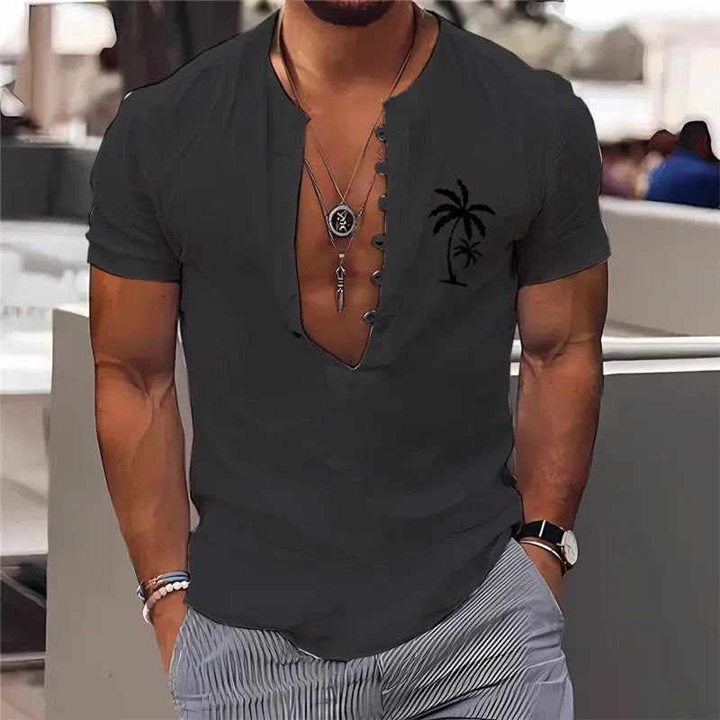 3D Digital Printing Men's Clothing Summer Short Sleeve Shirt  Pre2brand S96088072-XXXL