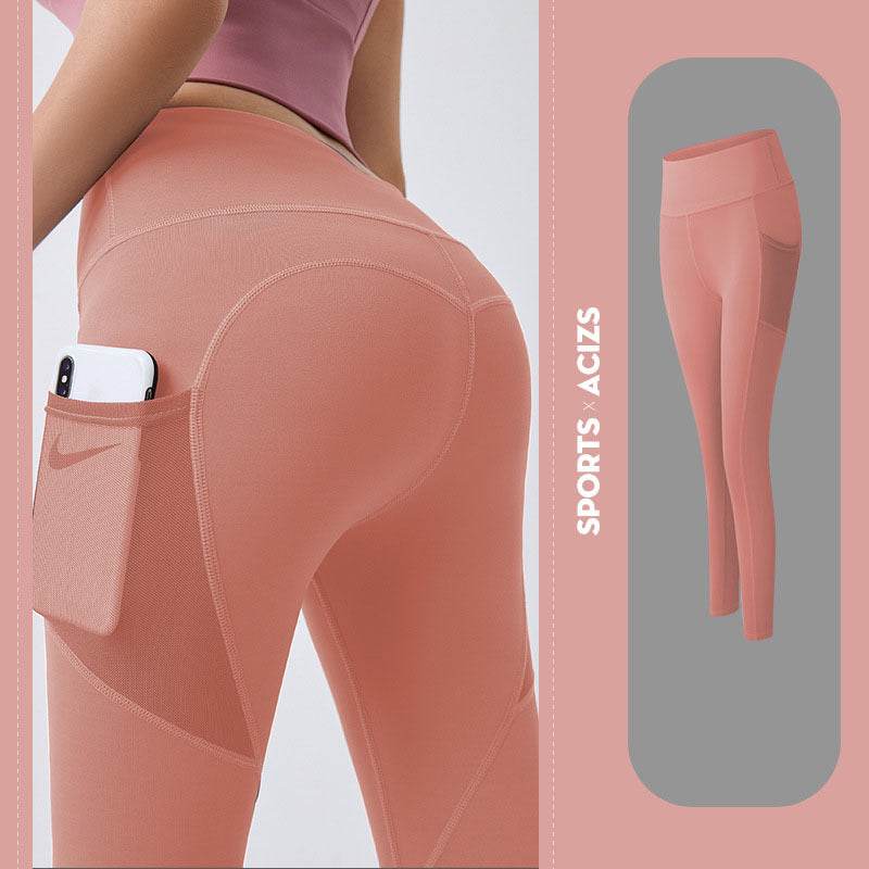Yoga Pants Women With Pocket Leggings Sport Girl Gym Leggings Women Tummy Control Jogging Tights Female Fitness Pants - Pre2brand