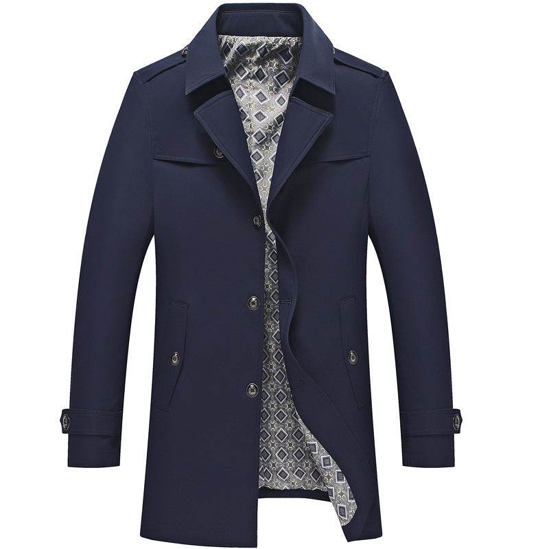 Spring And Autumn Jacket Men's Duster British Style - Pre2brand