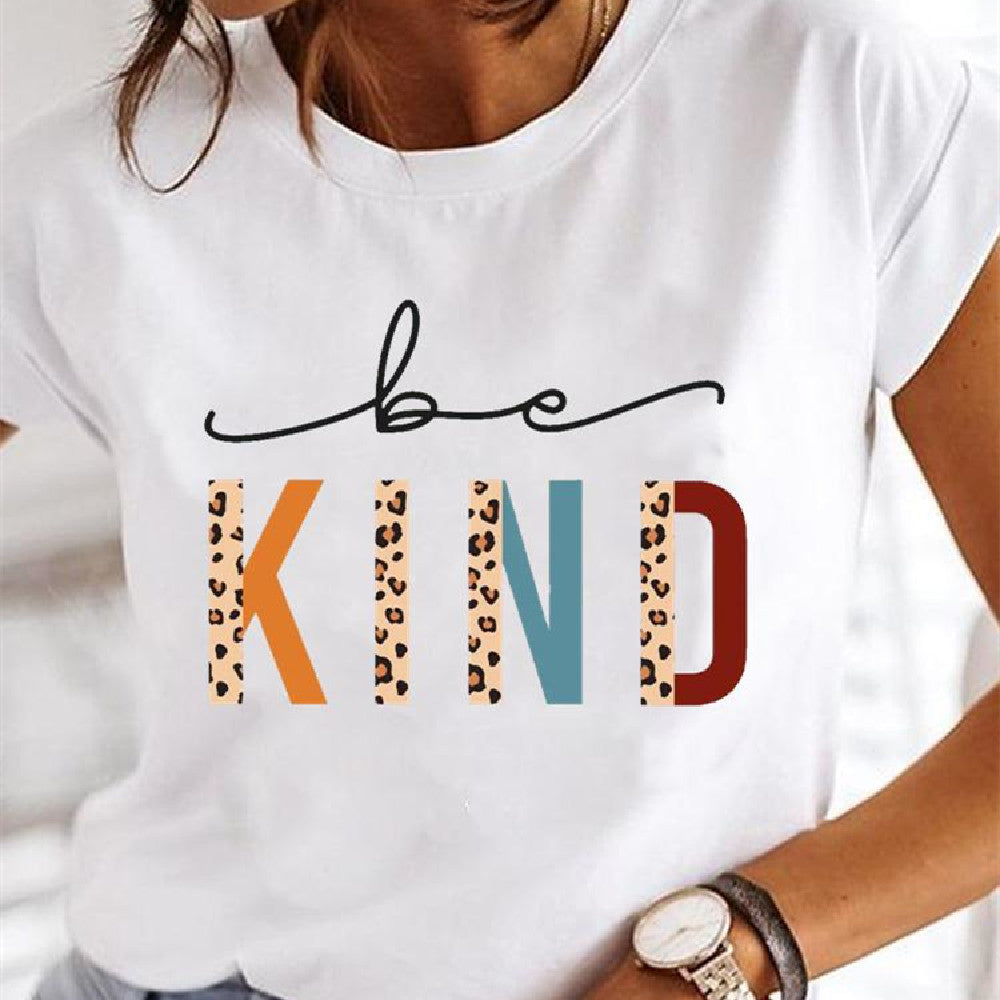 Fashion Letter Print Short-sleeved Shirt