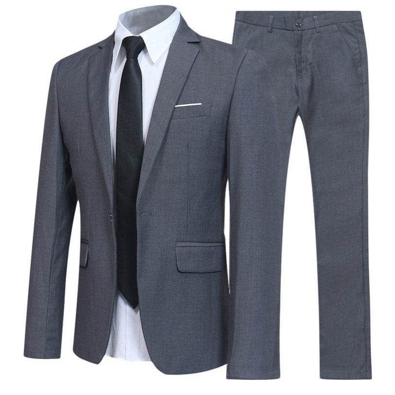 Men's Western Fit Korean Two-piece Suit - Pre2brand