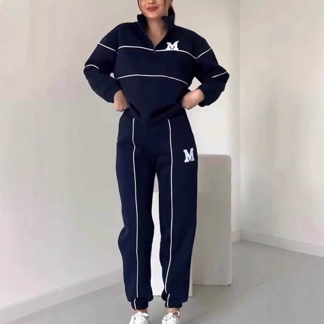 Womens 2 Piece Outfits Lounge Hoodless Pullover Sweatshirt Sweatsuit Sets Sweatshirt Baggy Fashion Sweatpants With Pockets - Pre2brand