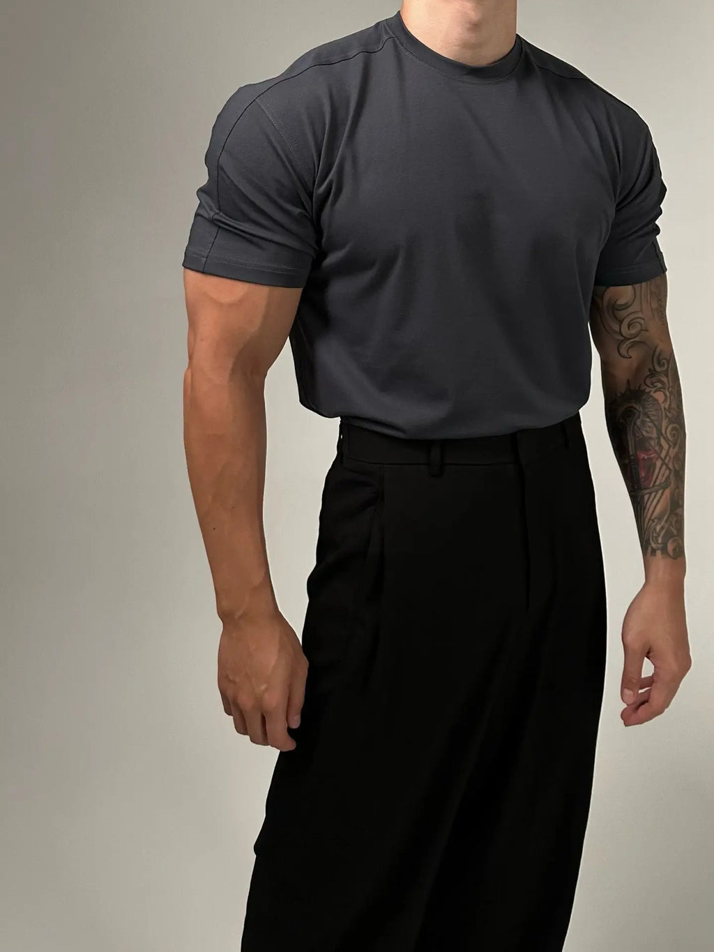 American Retro Sports Short Sleeve Men's Summer  Pre2brand Dark-Gray-XXXL