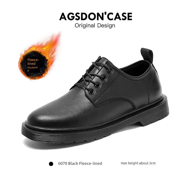 Augusto Men Business Formal Casual Leather Shoes Men's Spring 2025 New British Style Groom Wedding Shoes - Pre2brand
