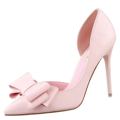 BIGTREE Shoes Bow-knot Woman Pumps Stiletto 10.5 Cm Women Basic Pump Pointed Toe Classic Pumps Sexy High Heels Women Shoes 2025  Pre2brand