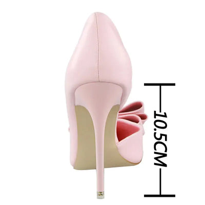 BIGTREE Shoes Bow-knot Woman Pumps Stiletto 10.5 Cm Women Basic Pump Pointed Toe Classic Pumps Sexy High Heels Women Shoes 2025  Pre2brand