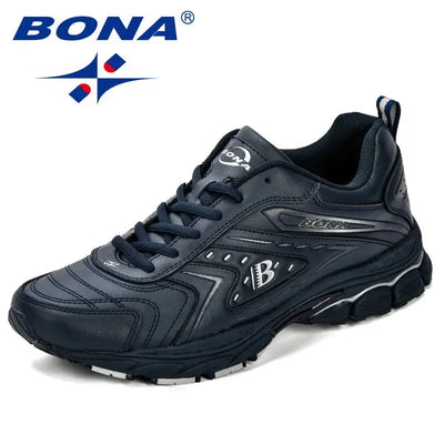 BONA Men Casual Shoes Brand Men Shoes Men Sneakers Flats Comfortable Breathable Microfiber Outdoor Leisure Footwear Trendy Style - Pre2brand