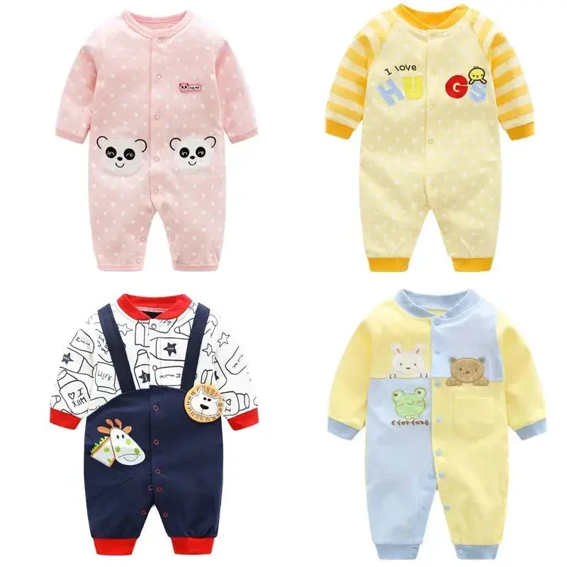 Baby spring clothes 0 to 12 months cotton girls clothing Onesies Autumn newborn Comfortable baby jumpsuits baby boy rompers  Pre2brand