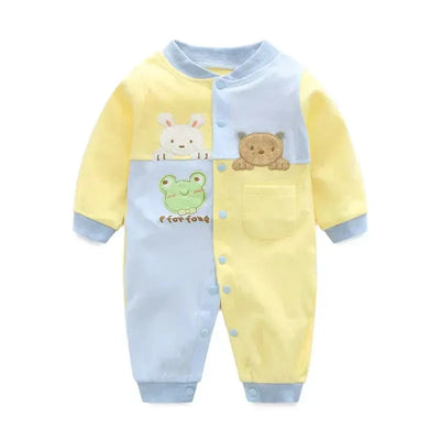 Baby spring clothes 0 to 12 months cotton girls clothing Onesies Autumn newborn Comfortable baby jumpsuits baby boy rompers  Pre2brand color-7-12M