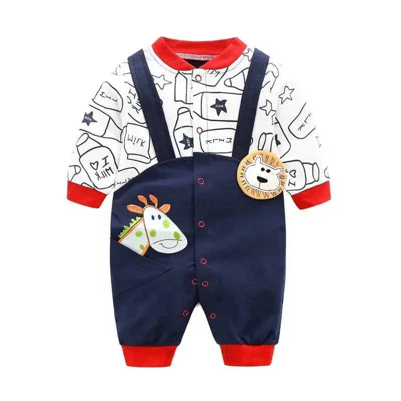Baby spring clothes 0 to 12 months cotton girls clothing Onesies Autumn newborn Comfortable baby jumpsuits baby boy rompers  Pre2brand color-4-12M