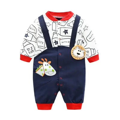 Baby spring clothes 0 to 12 months cotton girls clothing Onesies Autumn newborn Comfortable baby jumpsuits baby boy rompers  Pre2brand color-4-12M
