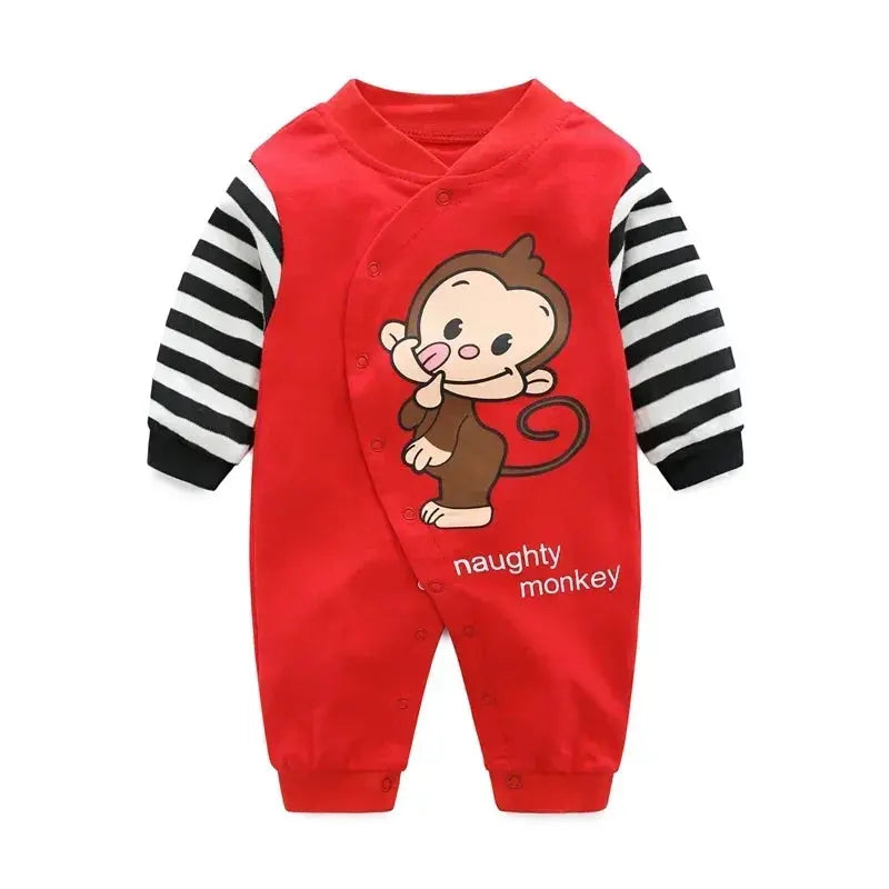 Baby spring clothes 0 to 12 months cotton girls clothing Onesies Autumn newborn Comfortable baby jumpsuits baby boy rompers  Pre2brand color-11-12M