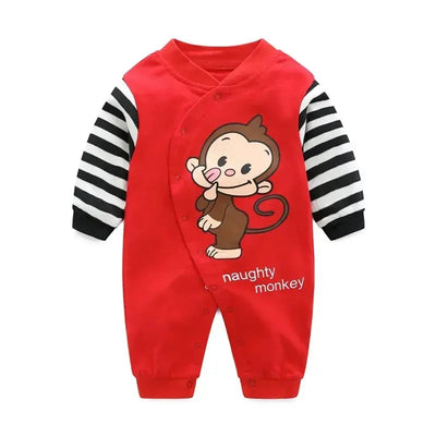 Baby spring clothes 0 to 12 months cotton girls clothing Onesies Autumn newborn Comfortable baby jumpsuits baby boy rompers  Pre2brand color-11-12M