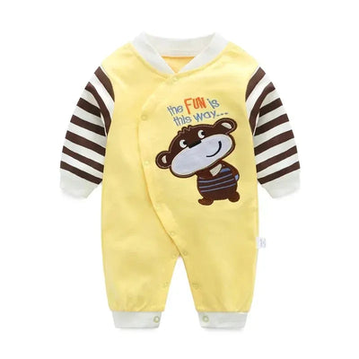 Baby spring clothes 0 to 12 months cotton girls clothing Onesies Autumn newborn Comfortable baby jumpsuits baby boy rompers  Pre2brand color-8-12M