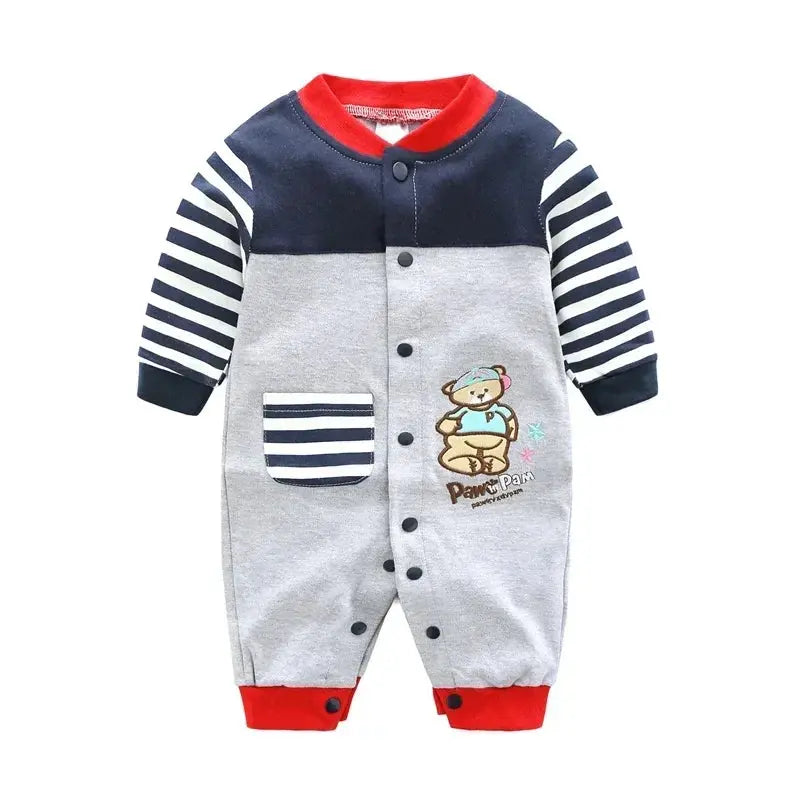 Baby spring clothes 0 to 12 months cotton girls clothing Onesies Autumn newborn Comfortable baby jumpsuits baby boy rompers  Pre2brand color-15-12M