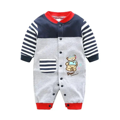 Baby spring clothes 0 to 12 months cotton girls clothing Onesies Autumn newborn Comfortable baby jumpsuits baby boy rompers  Pre2brand color-15-12M