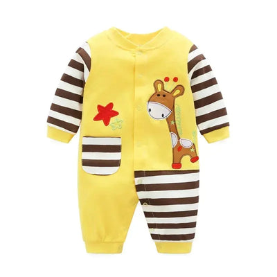 Baby spring clothes 0 to 12 months cotton girls clothing Onesies Autumn newborn Comfortable baby jumpsuits baby boy rompers  Pre2brand color-12-12M