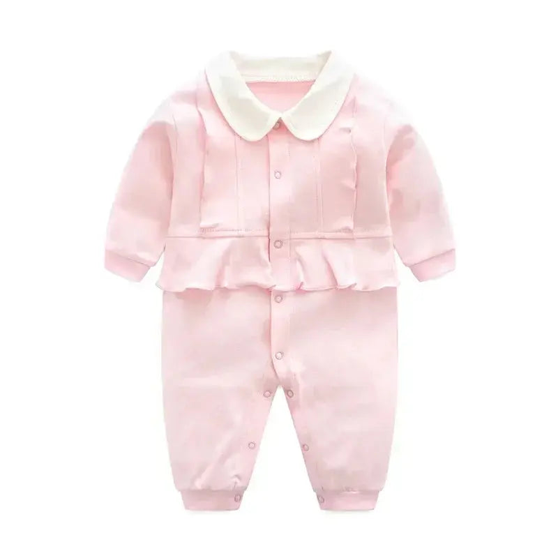 Baby spring clothes 0 to 12 months cotton girls clothing Onesies Autumn newborn Comfortable baby jumpsuits baby boy rompers  Pre2brand color-18-12M