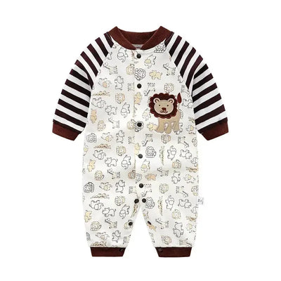 Baby spring clothes 0 to 12 months cotton girls clothing Onesies Autumn newborn Comfortable baby jumpsuits baby boy rompers  Pre2brand color-21-12M