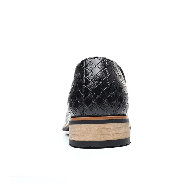 British Style Casual Fashion Cross-border Tassels Men's Pointed Small Leather Shoes With Feet - Pre2brand