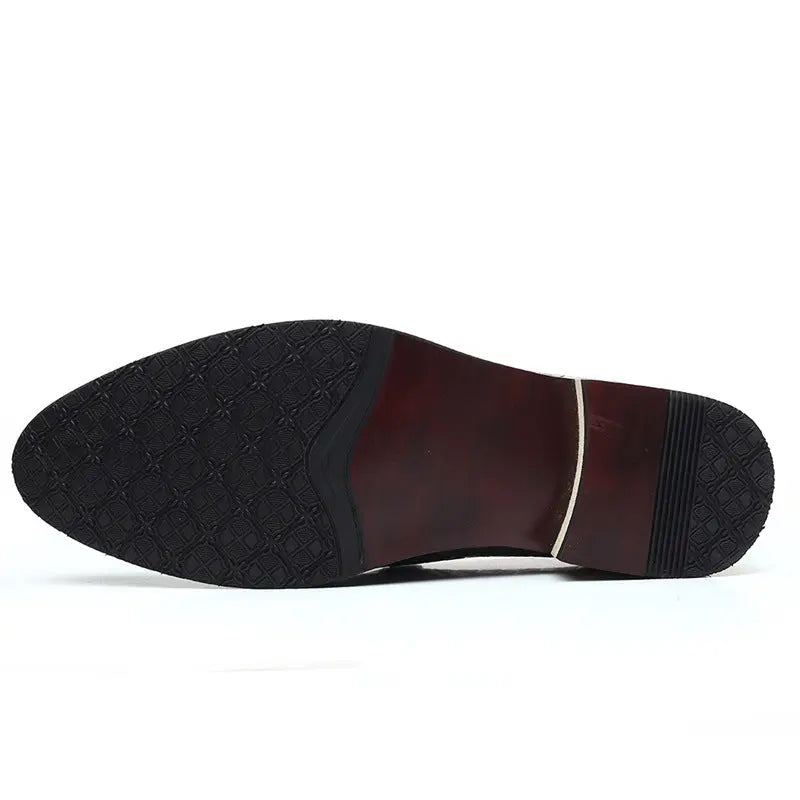 British Style Casual Fashion Cross-border Tassels Men's Pointed Small Leather Shoes With Feet - Pre2brand