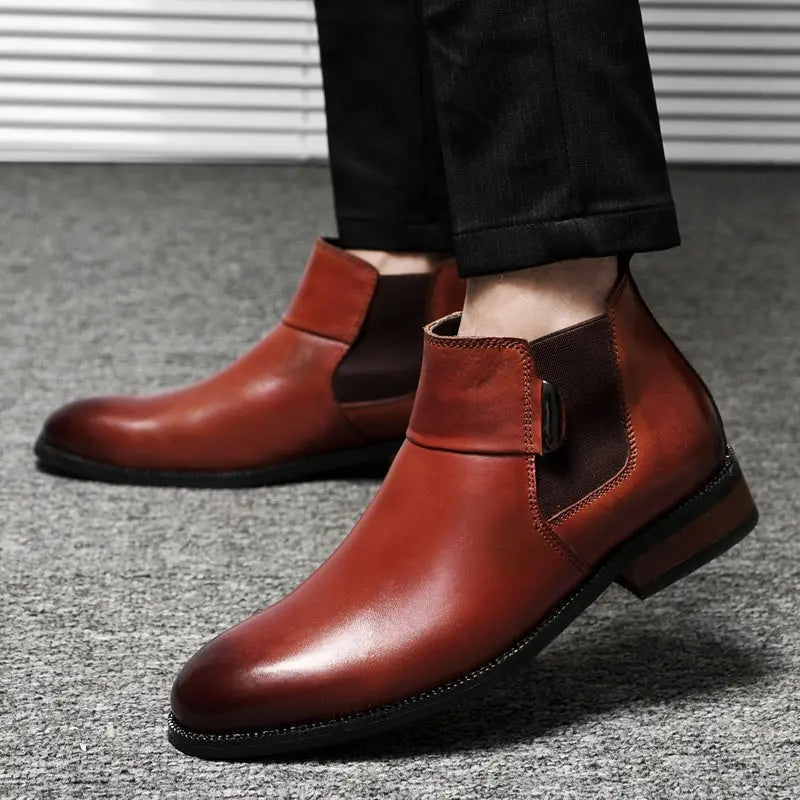 British Style Retro Chelsea Boots Men's Shoes - Pre2brand