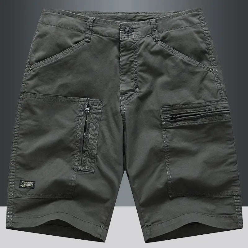 Casual Loose Straight Cargo Shorts Men  Pre2brand Medium-Gray-38
