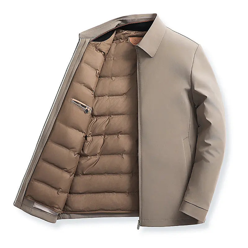 Down Men's Detachable Padded Thermal Jacket  Pre2brand Khaki-4XL