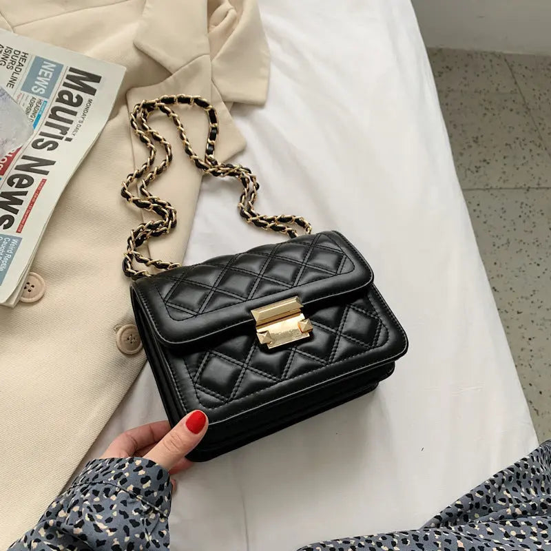 Fashion Ladies Rhombic Chain Shoulder Bag - Pre2brand
