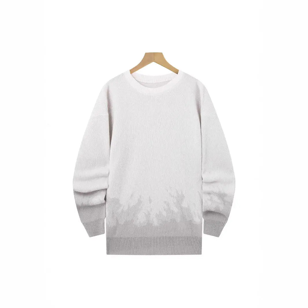 Flame Knitted Sweater Men's Leisure Warm  Pre2brand