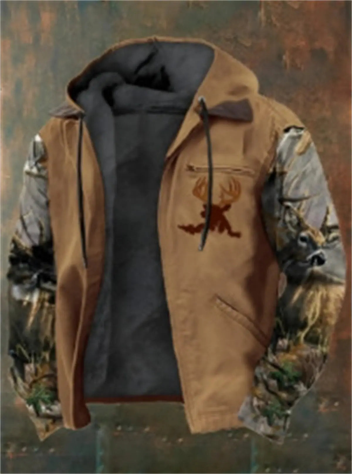 Fleece-lined Thick Winter Clothes Winter Men's Thick Velvet Cotton-padded Jacket With Pockets  Pre2brand