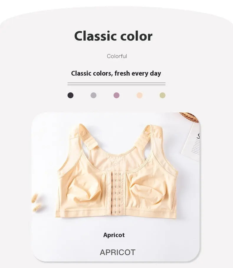 Foreign Trade Front Buckle Closed Sports Bra Plus Size - Pre2brand