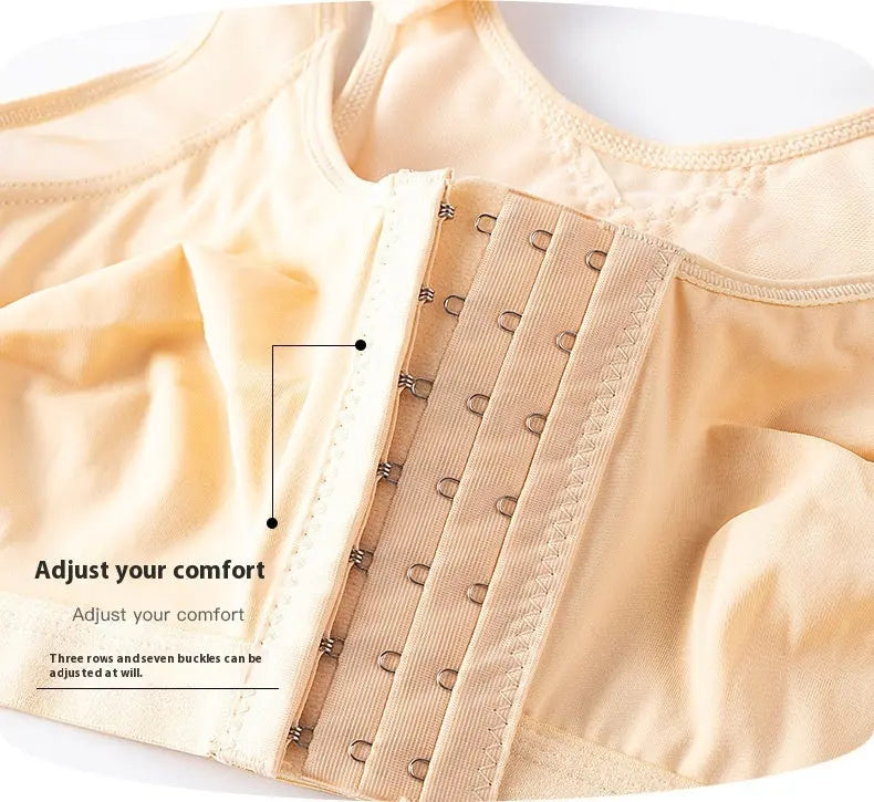 Foreign Trade Front Buckle Closed Sports Bra Plus Size - Pre2brand