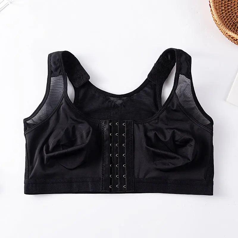 Foreign Trade Front Buckle Closed Sports Bra Plus Size - Pre2brand